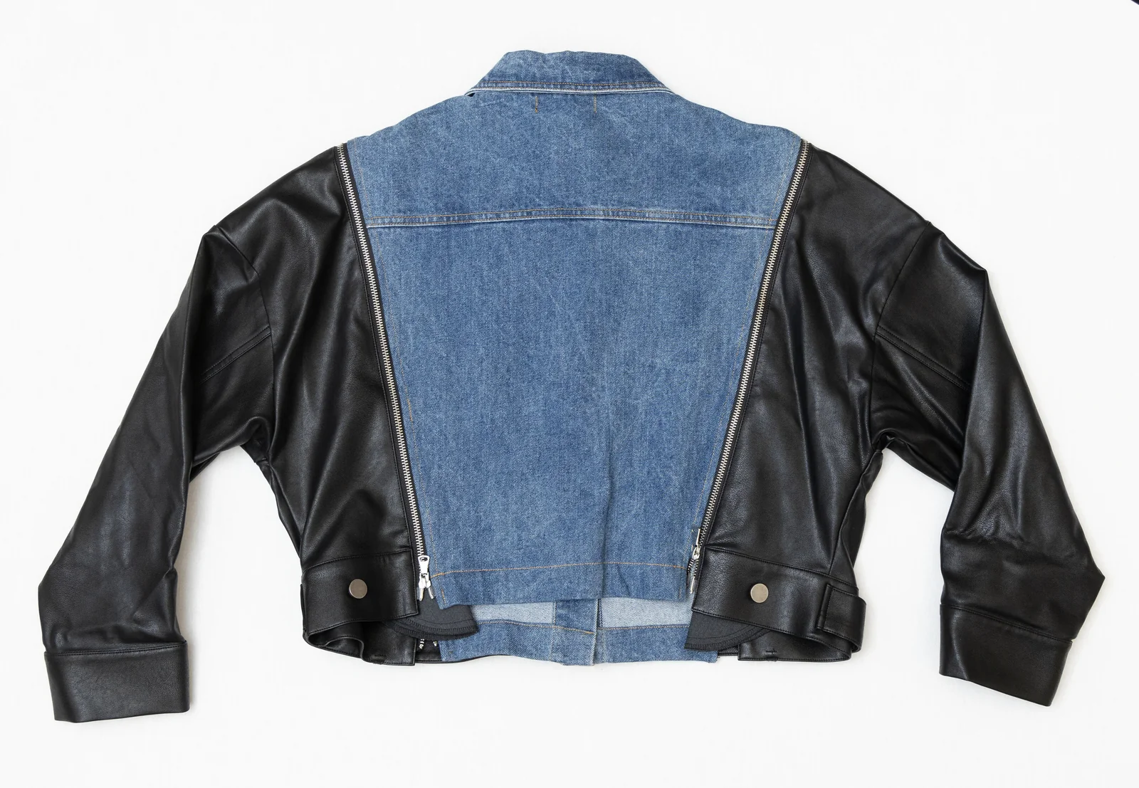 Куртка джинсово-кожаная Amour фото 8